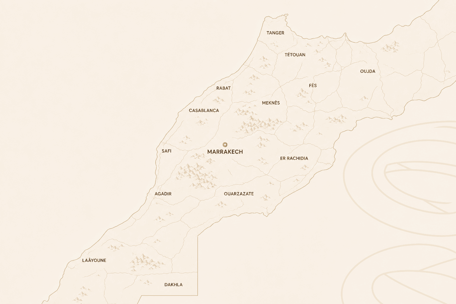 Carte du Maroc